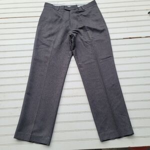 Michael Brandon Dress Pants Mens Size 34 x 30 Flex Regular Fit Flat Front Gray